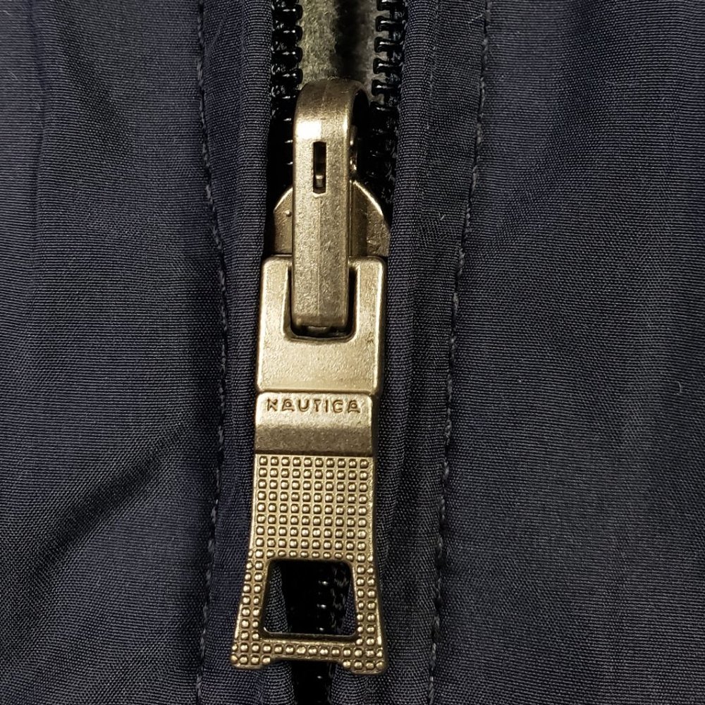 Nautica Vintage Colorblock Full Zip Bomber Coat XL - Picture 5 of 8